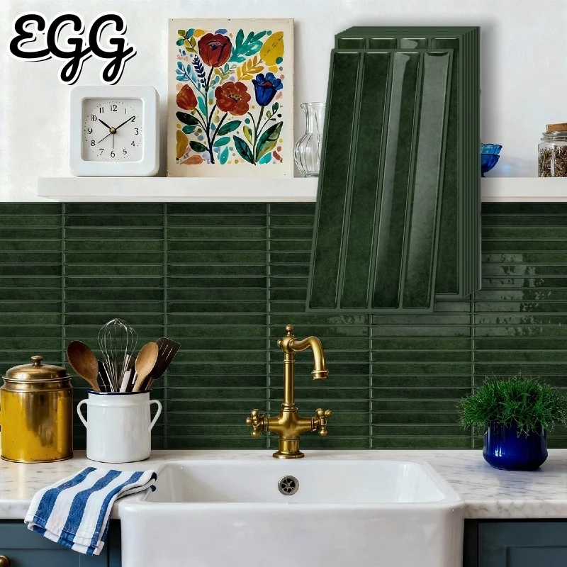 

Thickened Self-adhesive 3D Self-adhesive Wall Stickers Splash Proof Wallpapers for Bathroom Renovation Kitchen Wall Decoration