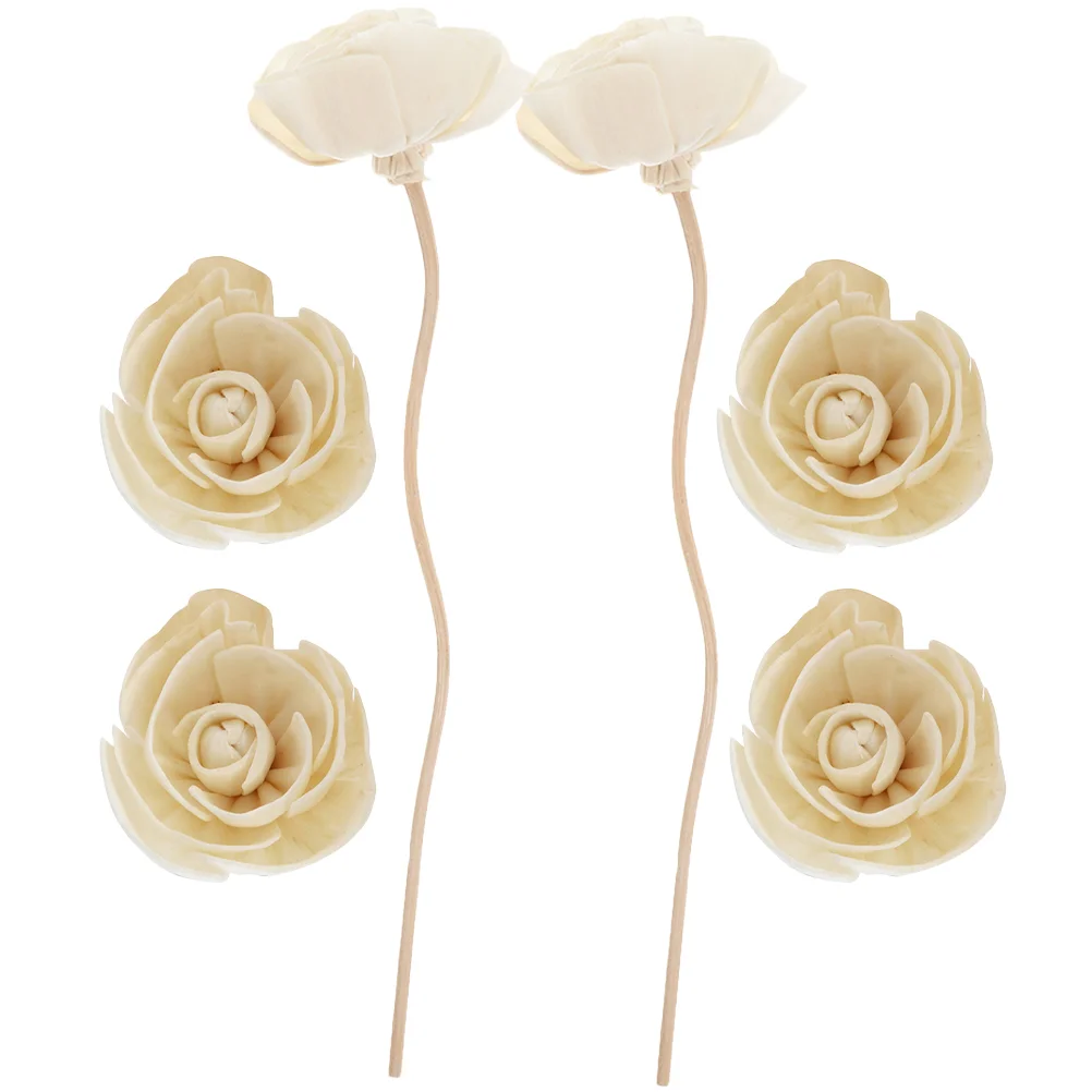 

6 Pcs Flower Vine Aromatherapy Rattan Peonies Artificial Flowers Diffusers for Home Dried Sticks