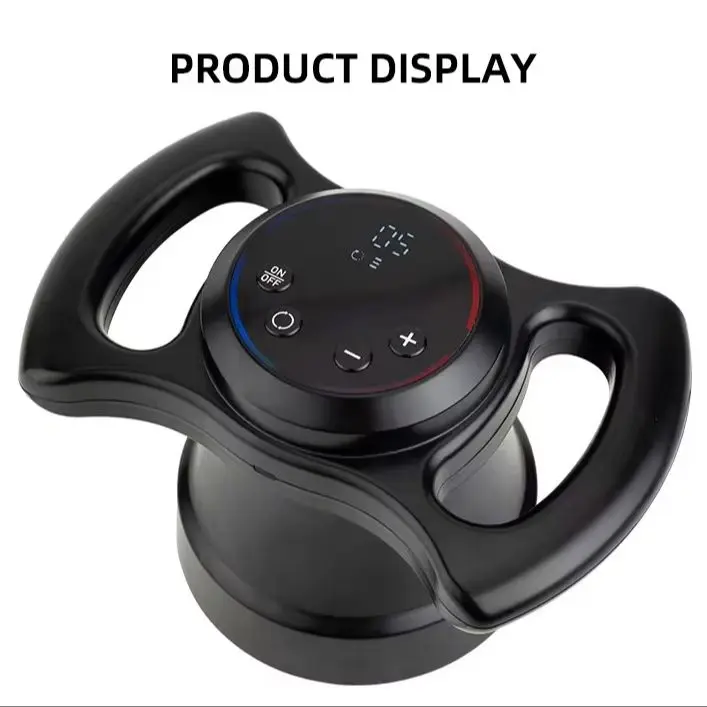 LED Display Roller Massager 100 Speed Infinite Rotation Silicone Portable Handheld Improve Epidermal Tissue Slimming