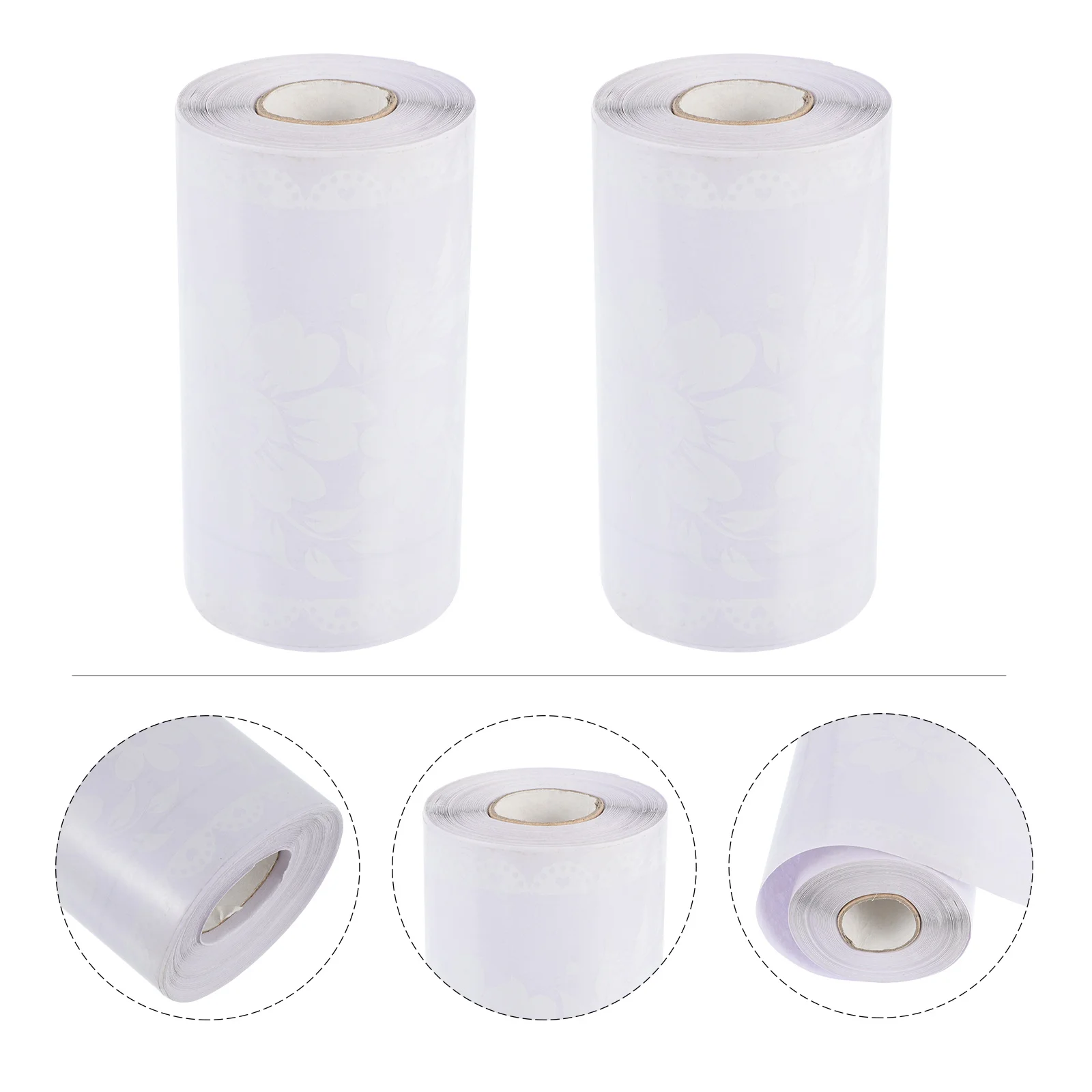 

2 Rolls Lace Border Sticker Self-Adhesive Removable Wall Decal for Home Decor Easy to Apply Flower Lace Wallpaper Decorative