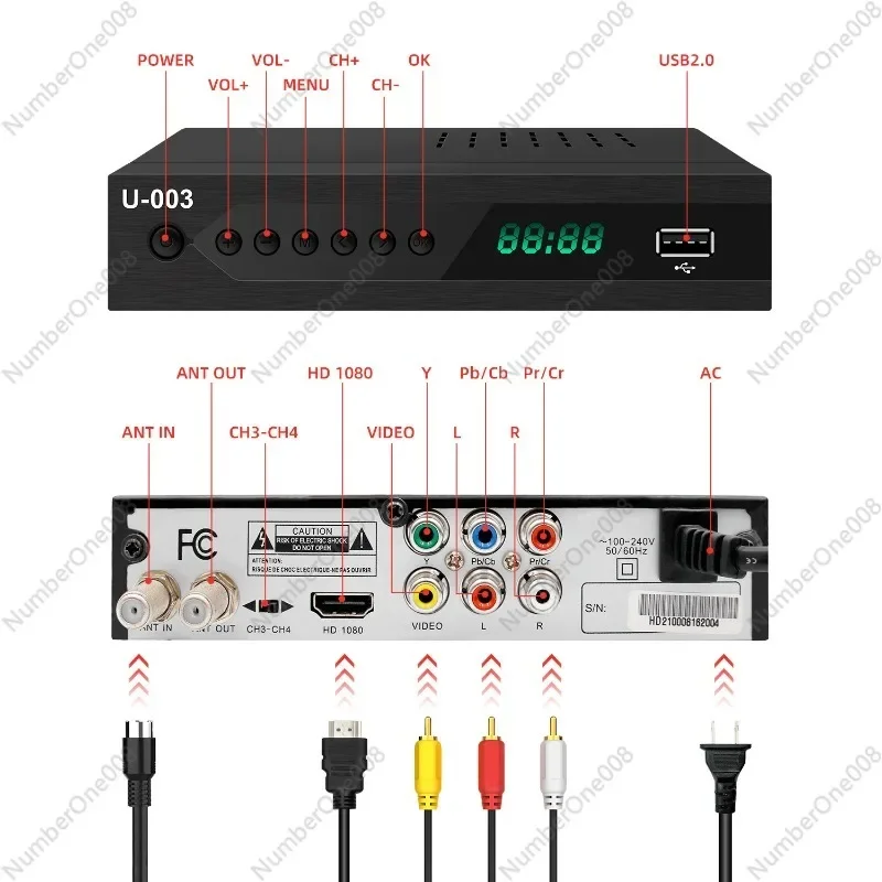 ATSC high definition TV set-top box Korea Mexico best-selling HDATSC set-top box