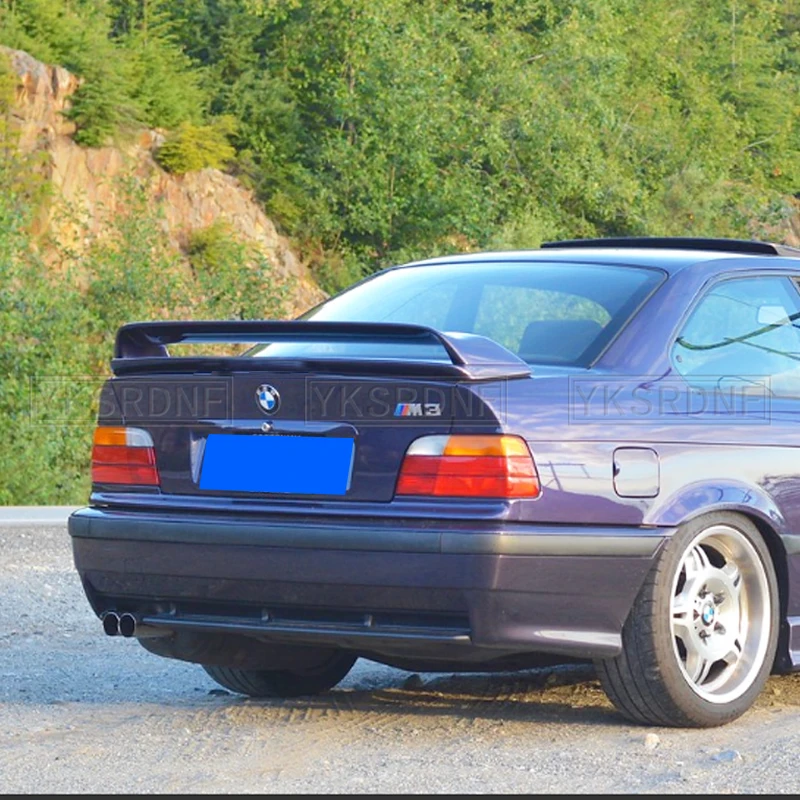 For BMW 3 Series E36 1990-2000 Spoiler ABS Plastic Matte Black or Glossy Black Spoiler For BMW E36 M3 Rear Wing