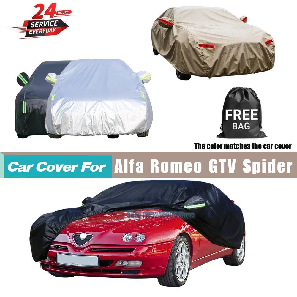For Alfa Romeo GTV Spider 1993-2004 Heavy Duty Auto Cover Full Protection From UV Sun Rain Snow And Wind