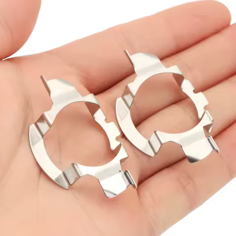 2Pcs New Aluminum H7 LED Holder Auto Deck Headlight Base Universal Car Headlamp Retainer Adapter Mount Stand Bulb Socket