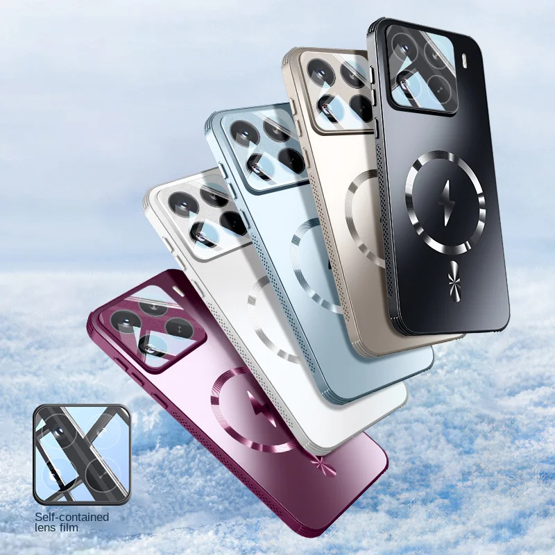 New Magnetic Heat Dissipation Adsorption Matte Full Cover for Xiaomi 15 14 13 Pro Mi 15Pro Magsafe Shockproof Back Case