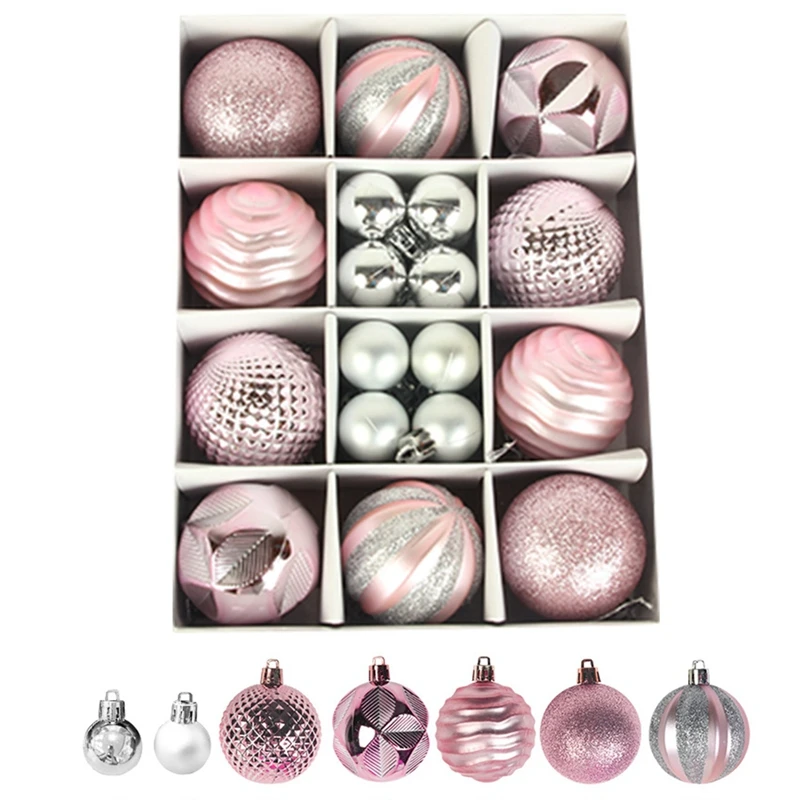 Bolas de Navidad de colores surtidos, adornos para árboles de Navidad, decoraciones colgantes para árboles, regalo de Año Nuevo
