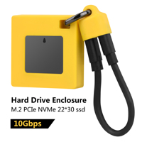 Magnetic Mini Enclosure M.2 NVMe 2230 SSD Enclosure Type-C USB 3.2 Gen 2 10Gbps 2TB SSD PCIe SSD Case for 2230 Solid State Drive