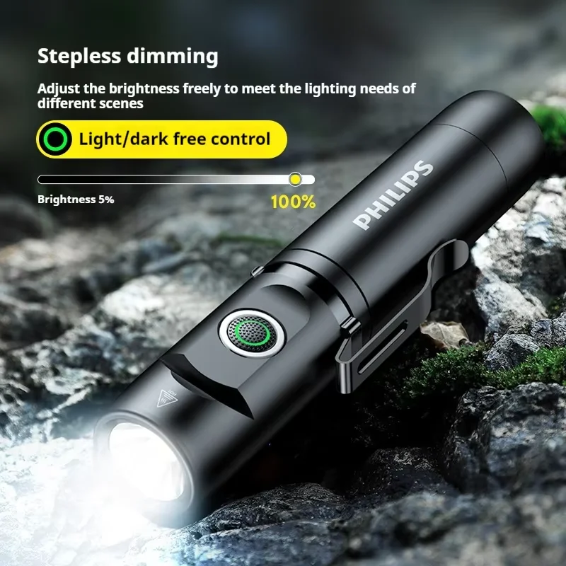 شعلة عمل مغناطيسية جديدة من فيليبس 2025، 90 °   كشافات أمامية دوارة للطوارئ، ضوء زاوية مغناطيسي لجميع أنواع الأعمال الاحترافية