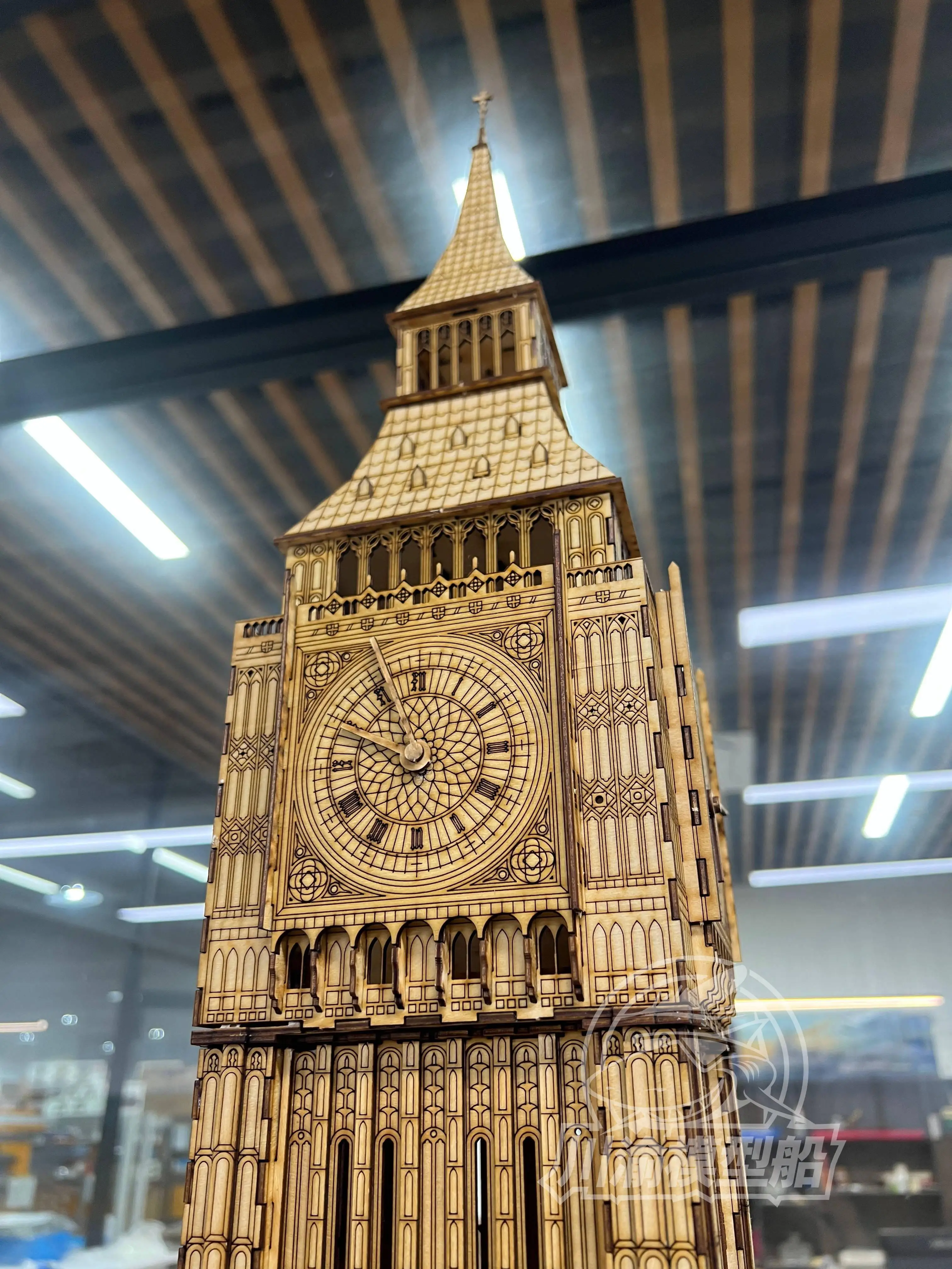 CY CY732 1/100 britânico Big Ben modelo arquitetônico Kit Madeira Altura 95cm Big Ben