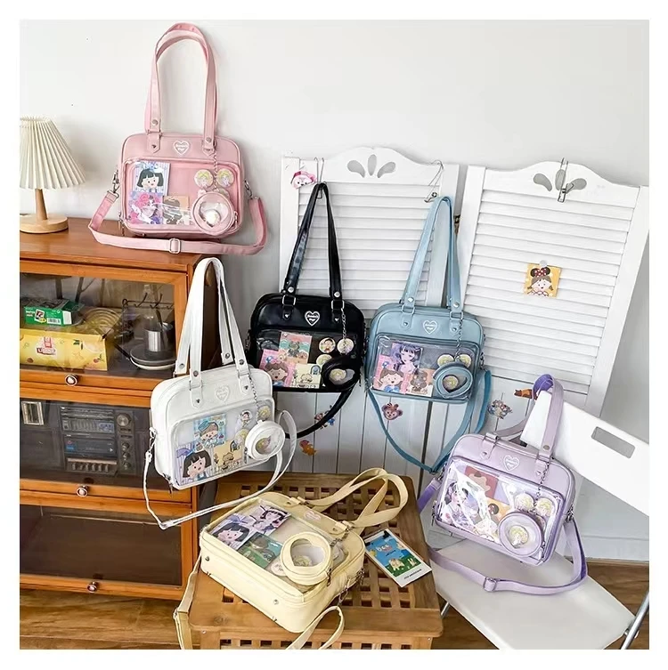 Frauen japanischen Stil Trend kawaii Süßigkeiten Farbe große Kapazität ita Tasche Mode Student adrette Umhängetasche Messenger Umhängetasche – Detail 22
