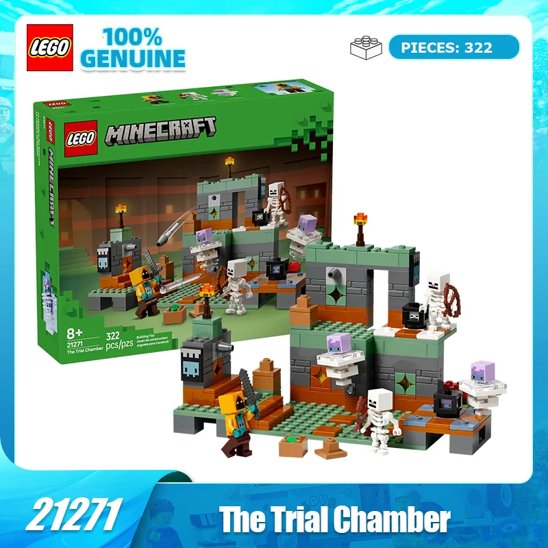 

Строительные блоки LEGO Minecraft 21271, игровой набор для мальчиков и девочек, детские игрушки, подарок на День святого Валентина