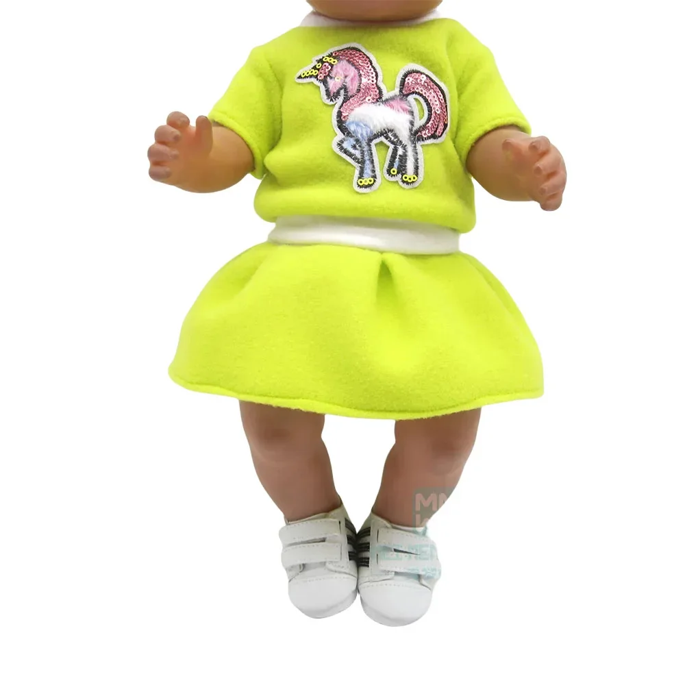 Clothes for doll Bow dress fit 40-45cm Toy new born doll and American doll accessories