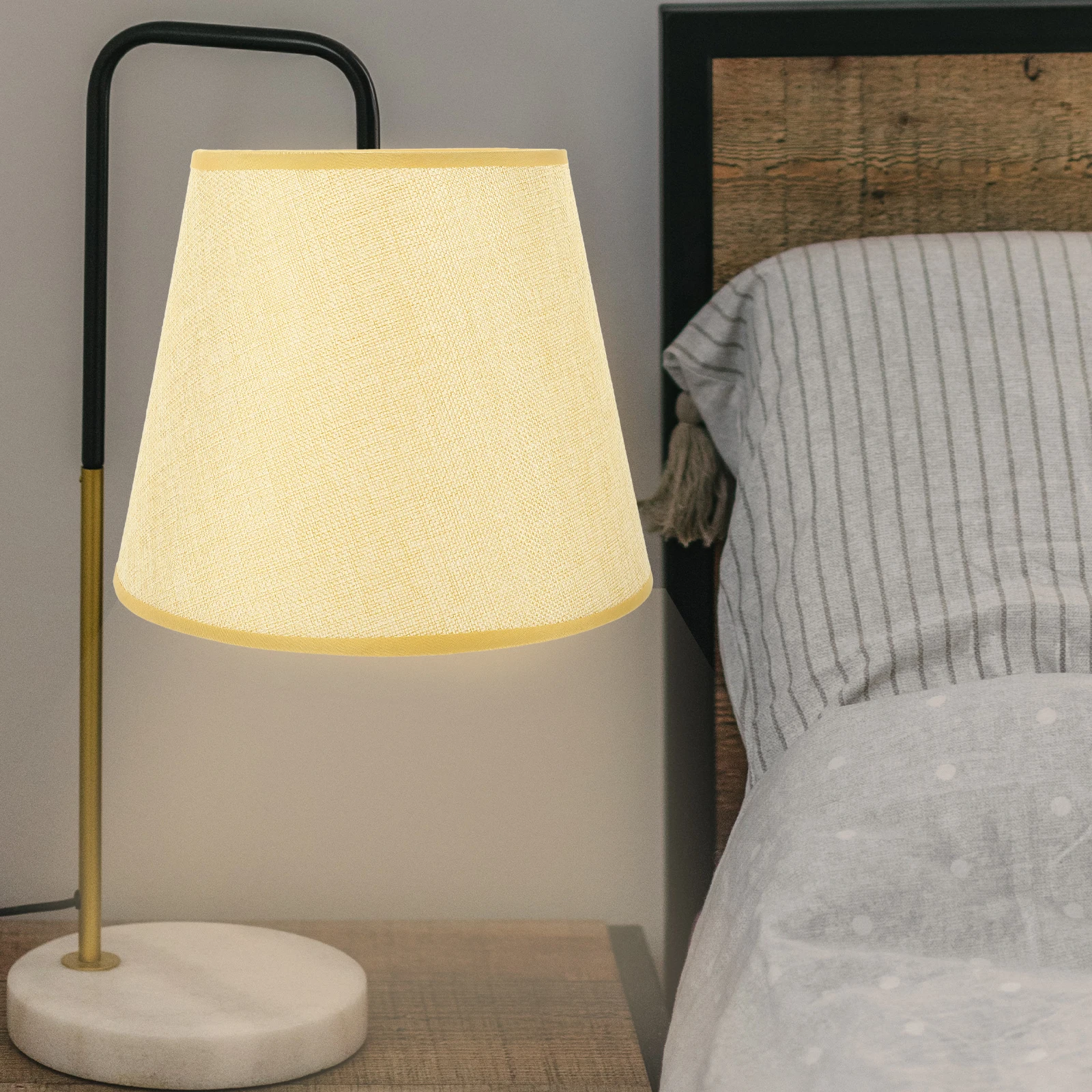 

Fabric Lamp Shade For Table Floor Bedside Lamp Replacement Cover Dust-Proof Easy Install Decorative Light Diffuser Cloth