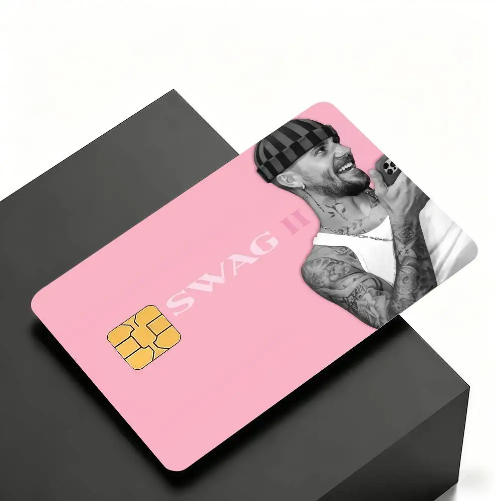 Singer  Credit Skin Cover Card Stickers 4PCS Film Bus Pass Front Decoration Bank Debit Waterproof J-Justin B-Bieber