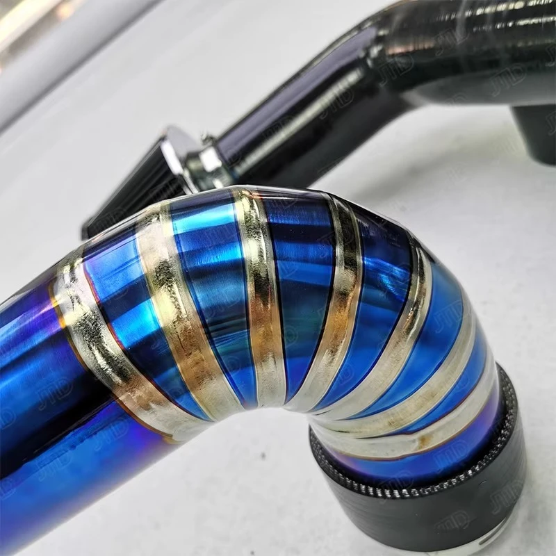 

New for G8X M3 M4 Front Mount Burnt Gold Silicon Black Titanium Intake Pipe for S58 Engine