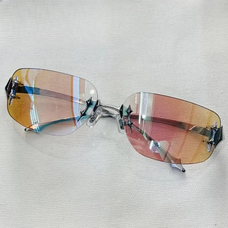 

2025 GM New TTL Rimless GM Sunglasses Men Women Square Korean Designer Y2K Gradient Lens Sun Eyeglasses UV400 Multi-Lens Option