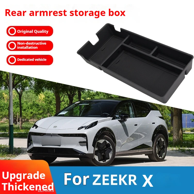 For 23/24 ZEEKR X rear armrest box storage box storage box car accessories