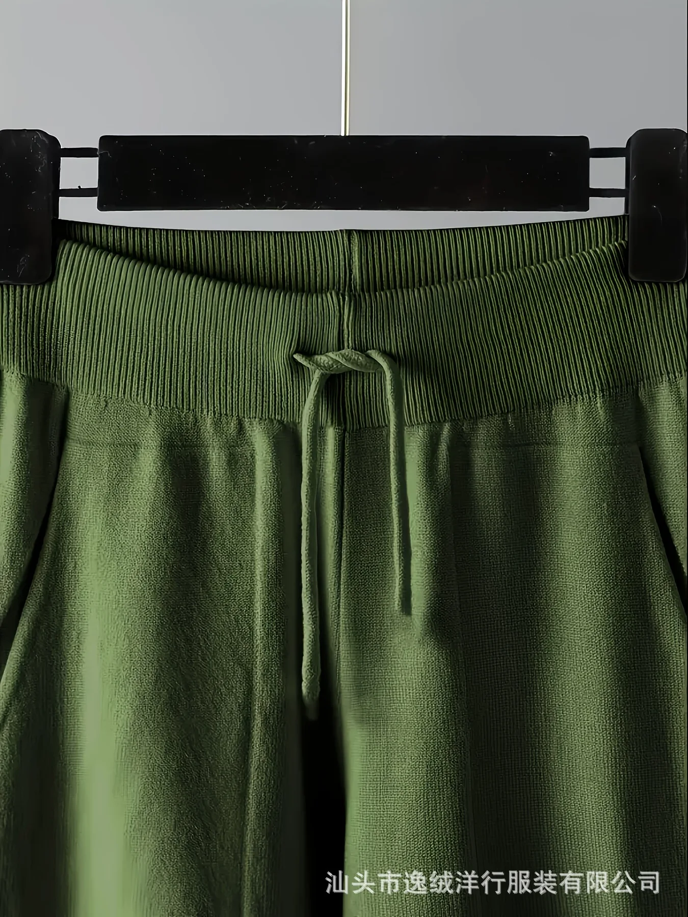 2026 Herbst Winter Damen V-Ausschnitt Strick-Zweiteiler Weicher Pullover Hochgeschnittene Strickhose Locker Modisch Täglich Streetwear – Detail 5