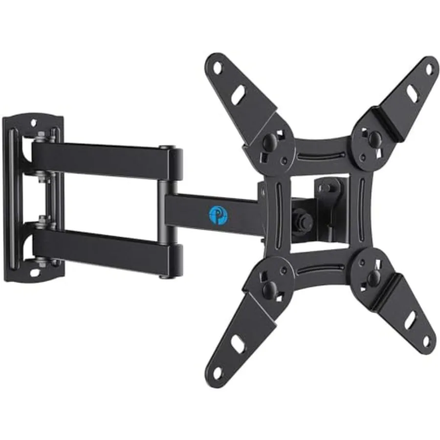 Full Motion TV Wall Mount for Echo Show 21/15 and Flat Curved Screen TVs and Monitors, Max VESA 200x200mm up to 44lbs, Wall Bra