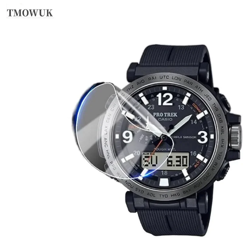 For  GA100 6100 TR770 Pro-Trek EFR 303 GA-2200 GA-2100 GST-W300 Screen Protector Soft TPU Hydrogel Film HD Clear