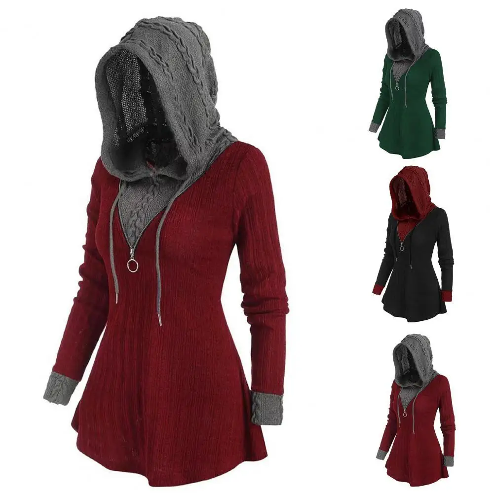 Women Pullover  Windproof   Women Blouse Women Hooded Sweatshirt Winter Clothing