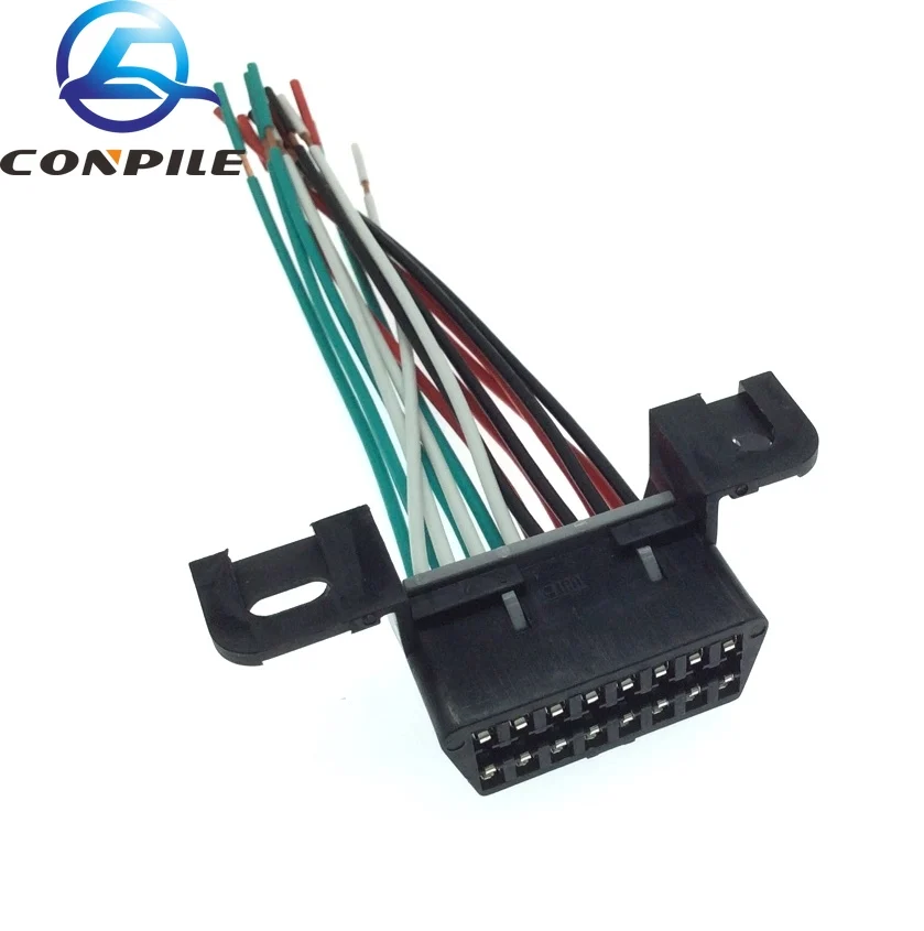 

car OBDII testing plug universal full line OBD plug 16pin automotive ECU testing main cable