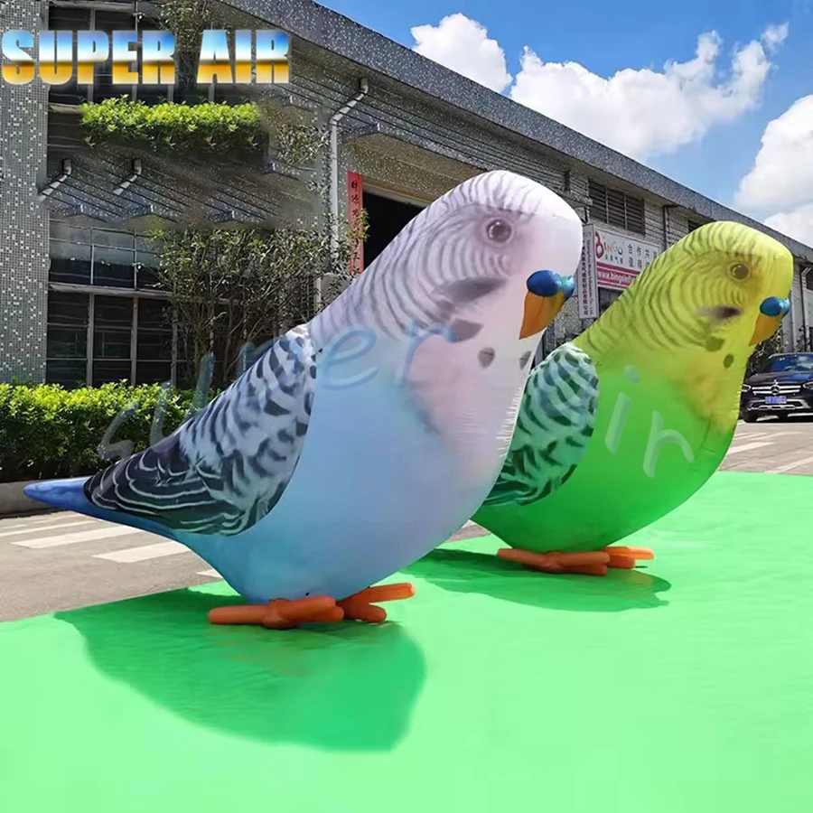 特注デザインの巨大なインフレータブルオウム、展示会用のインフレータブル動物モデル