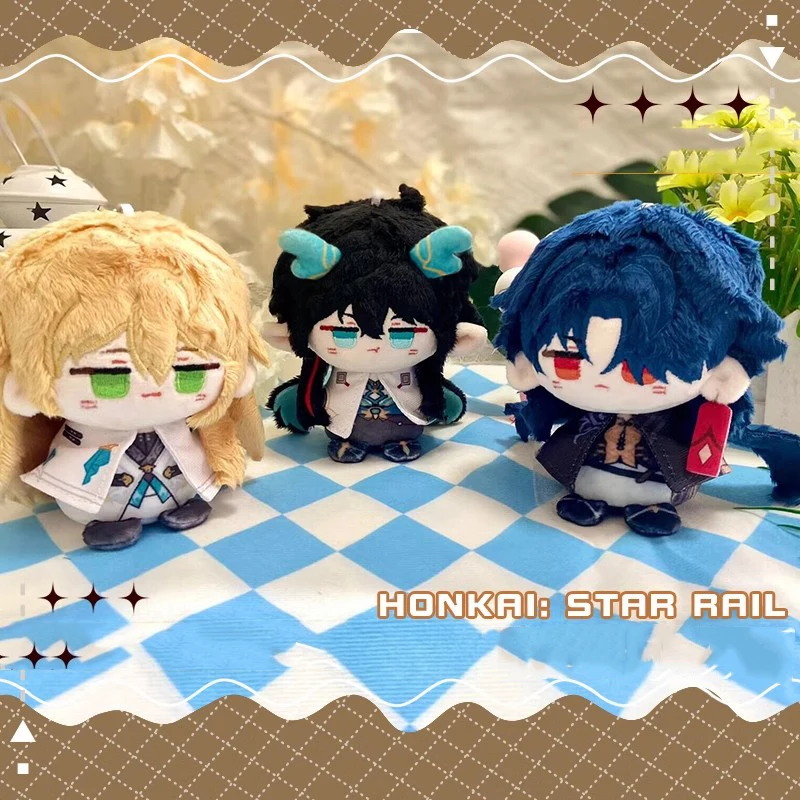 

Game Honkai: Star Rail Cosplay Kafka Luocha Blade Dan Heng Imbibitor Lunae Jing Yuan Argenti Plush Backpack Pendant Keyring Gift