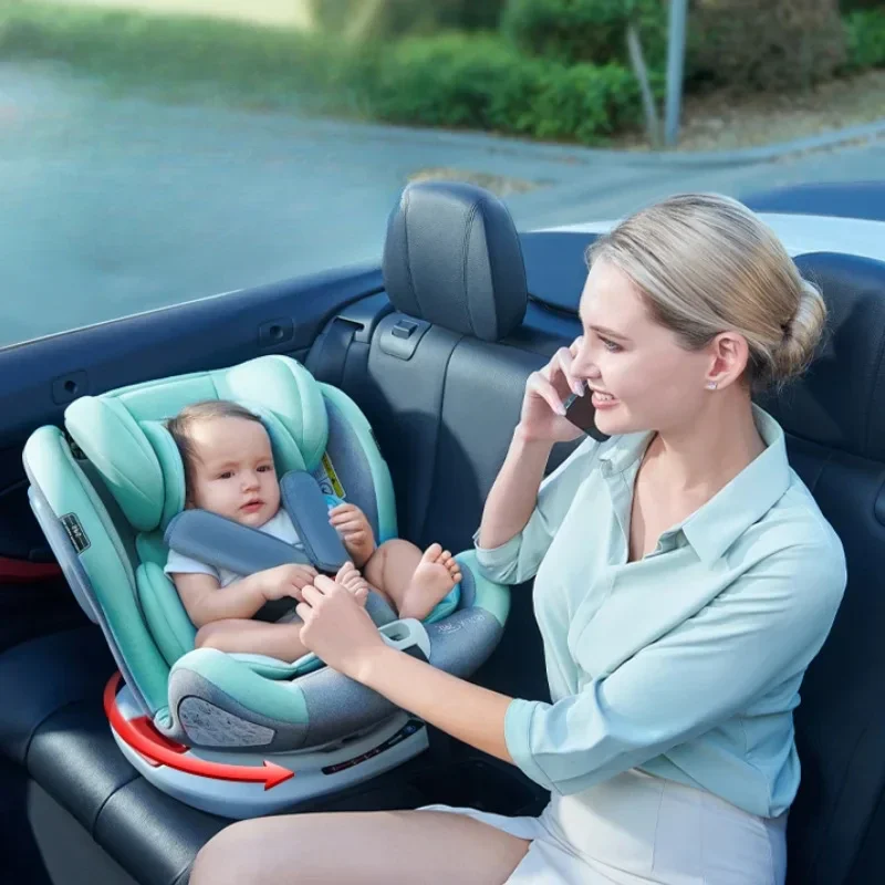 

EG79 360째 Rotating Baby Car Seat, Portable Safety Chair for Toddlers, Universal Baby Booster for 0-12 Years, Comfortable