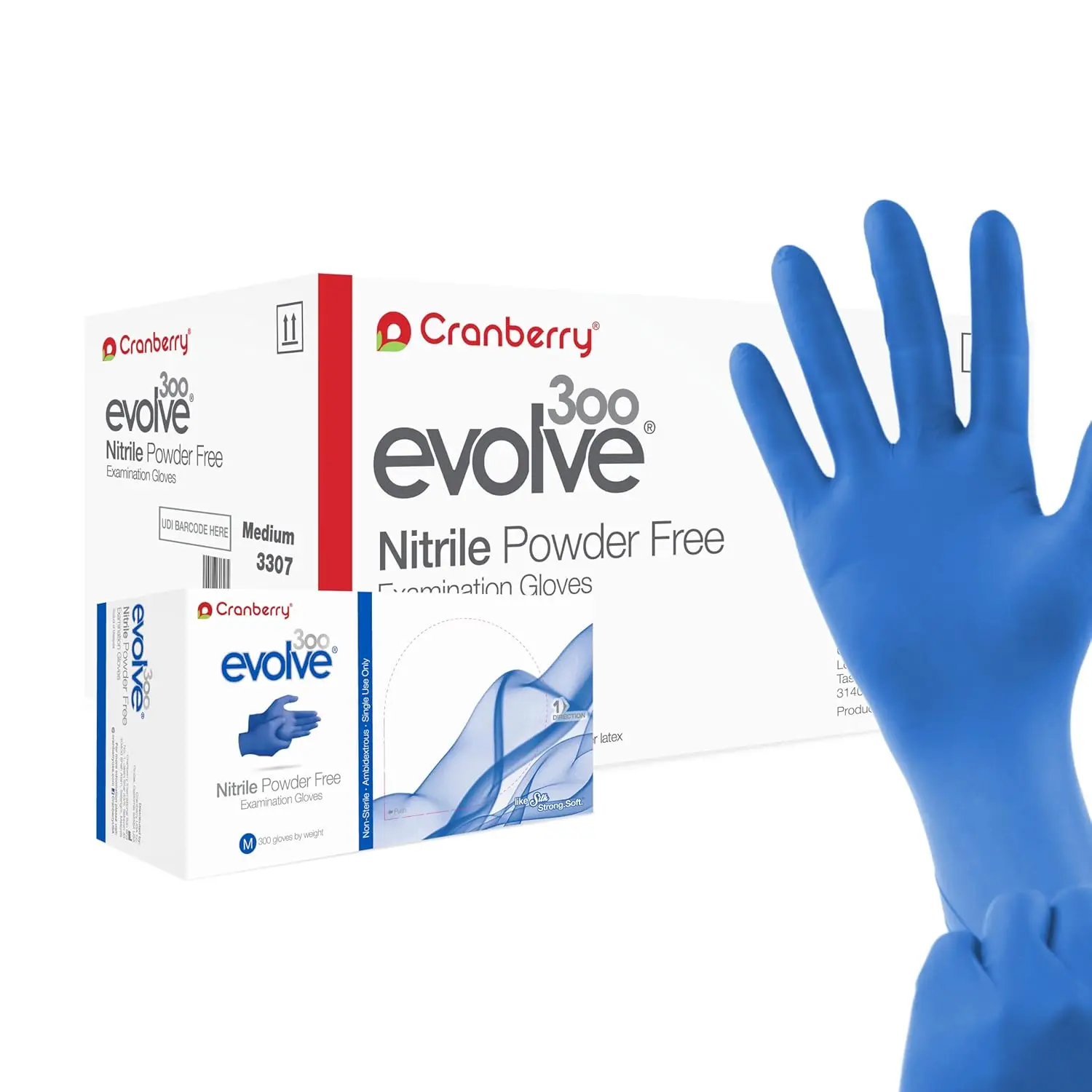 Cranberry Evolve Nitrile Powder Free Exam Gloves