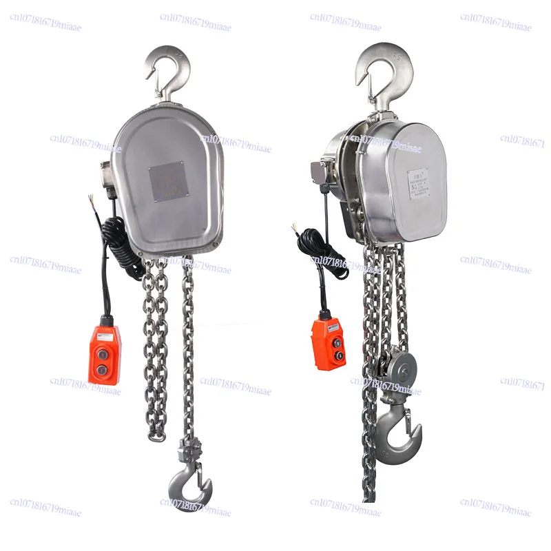 

304 stainless steel ring chain electric hoist 380V chain lifting and reversing chain lift anti-corrosion heavy duty