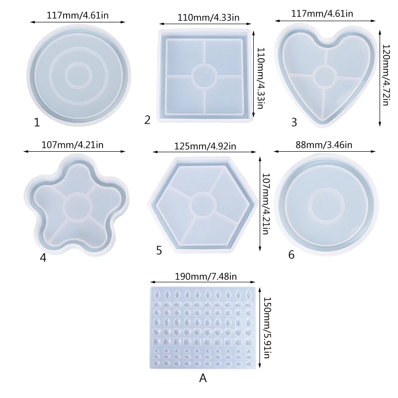 Irregular Mirror Mold for Resin Casting Large Epoxy Resin Mold
