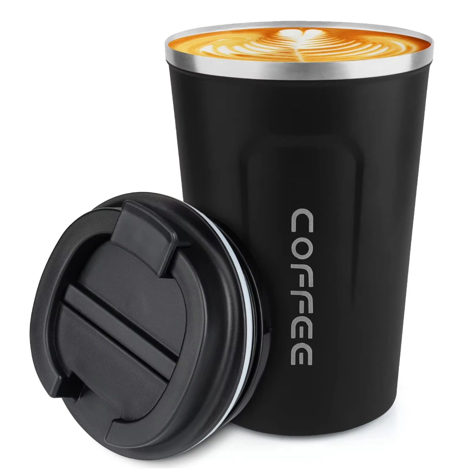 380/510ml Thermo Coffee Cup Mug Keep Warm Hot Cold  Juice Tea Water Ice Beverage School Insulated Stainless Steel Leakproof Uber