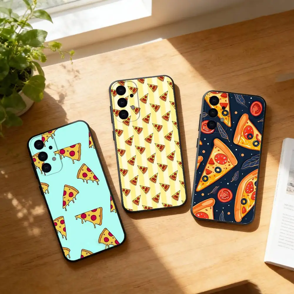 

delicious cartoon pizza Phone Case For Samsung S25,S24,S21,S22,S23,S30,Ultra,S20,Plus,Fe,Lite Black Shell