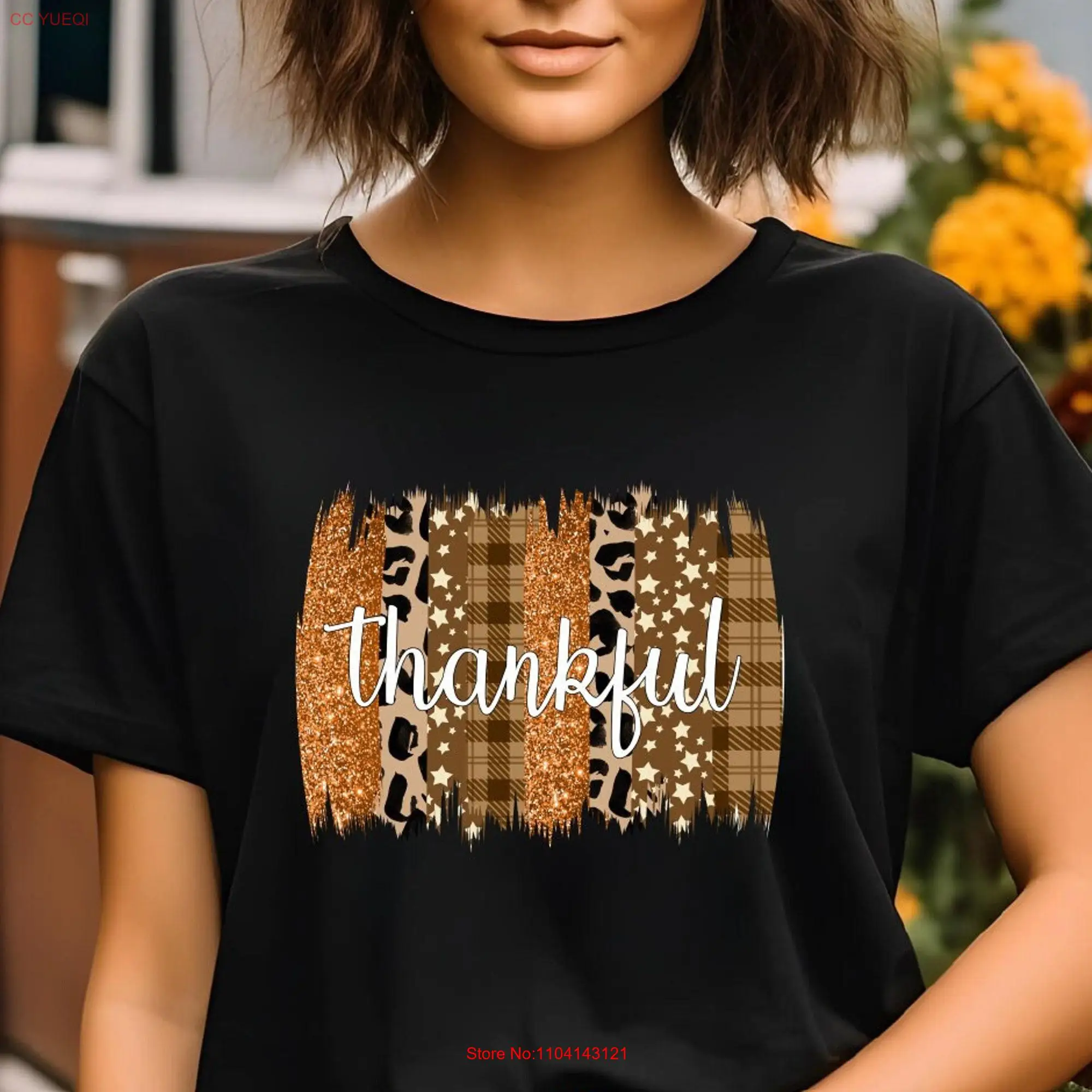 Thankful shirt women grateful Thanksgiving T mom fall for vibes tee long or short sleeves