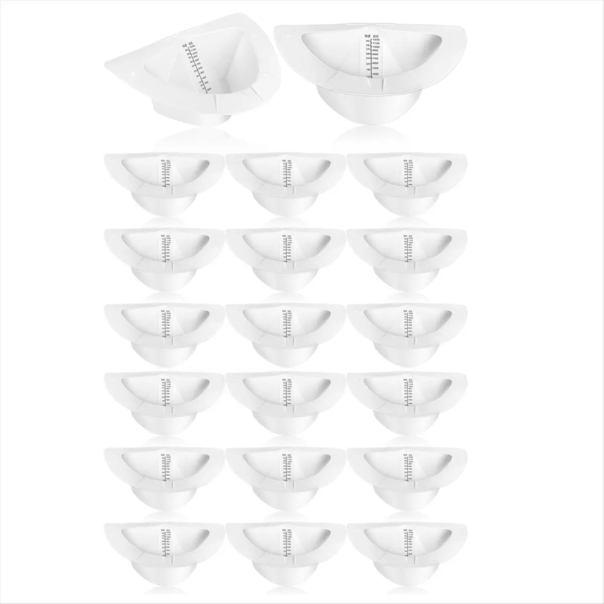 ABNH 20Pcs Urine Hats for Toilets,Urine Collection Hats Urine Cups Pee Cup Urine Sample Cup Containers for Women,40oz/ 1200cc