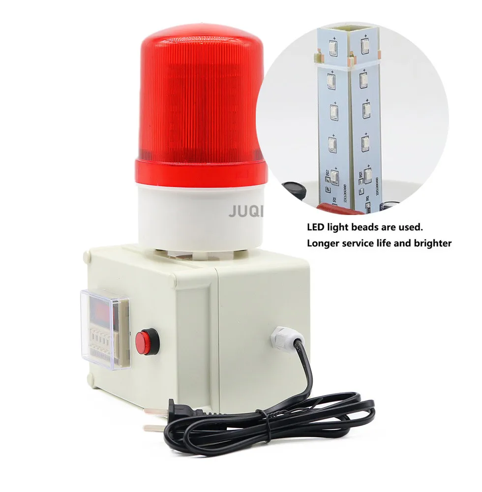 NEW LED Warning light Timing alarm  12/24/ 220V industrial equipment time work reminder led sound and light alarm