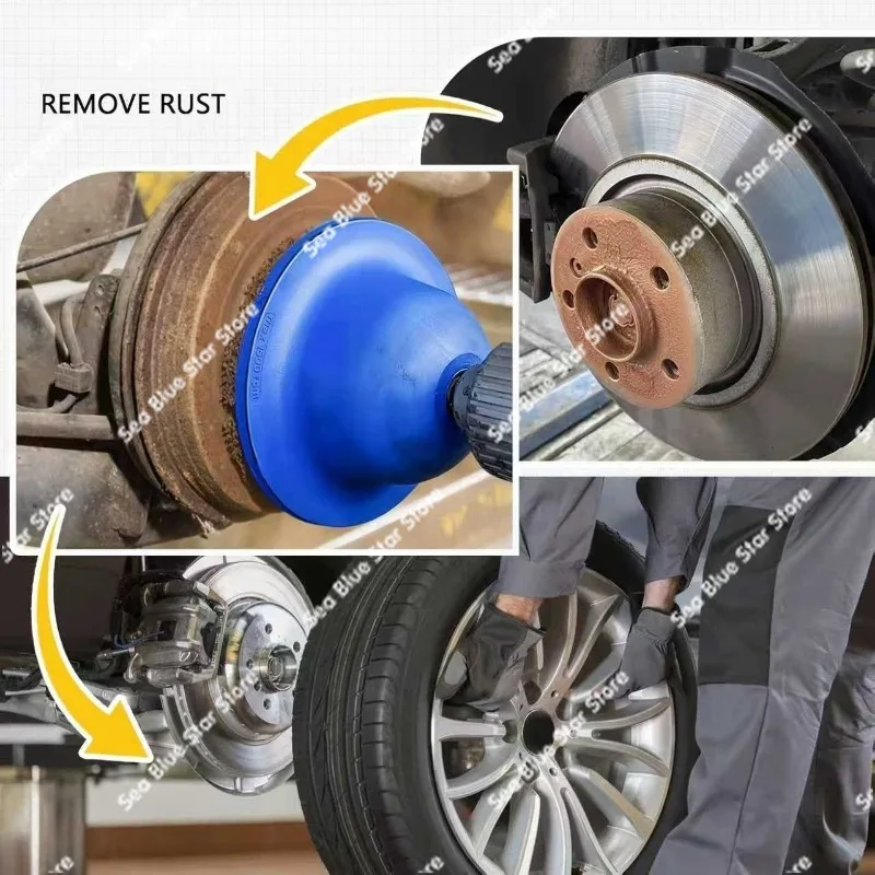 Wheel hub sander Wheel hub hand brake disc cleaning sanding blade rust removal, grinding automotive sheet metal