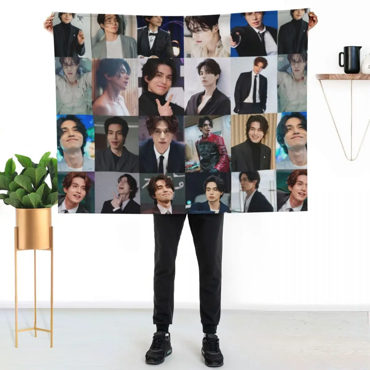 

Lee Dong Wook Throw Blanket Portable Lightweight Blanket for Travel Camping