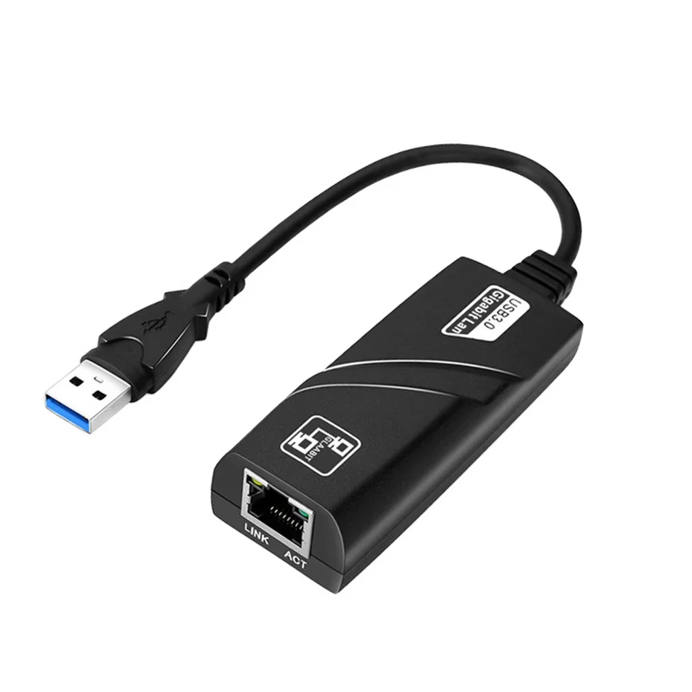 10/100/1000Mbps USB 3.0 Wired Network Card USB to RJ45 Type C to RJ45 LAN Ethernet Adapter for PC Macbook Windows Laptop