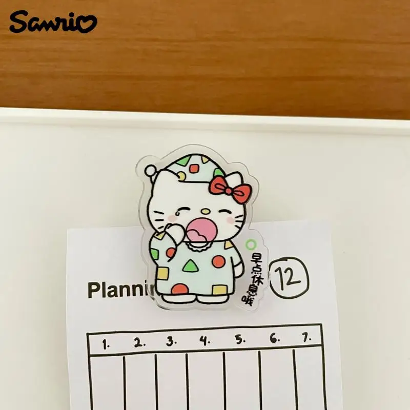 Kawali Sanrio Hello Kitty Kuromi My Melody Cinnamoroll Pochacco Pompompurin Hangyodon Sealing Clip Gift Memo Clip Pp Girl Toys