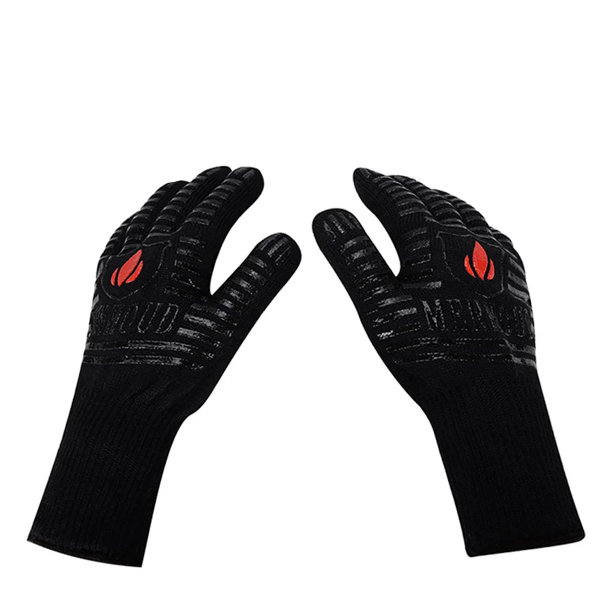 

High Temperature BBQ Gloves Oven Baking Silicone Tools Insulated Non Slip Heat Resistant Waterproof Stain Free Food Grade