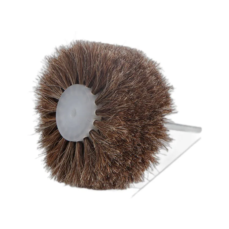 Polishing Wheel Brush, Horsehair/Sisal/Bristle Buffing Flower Head for Jade Root Carving Waxing Industrial Polishing