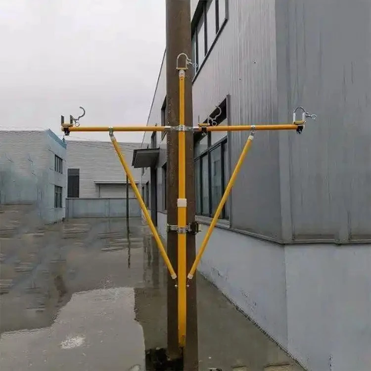 Multipurpose high voltage composite temporary bracket lifting insulated baffle device three-phase branch insulated cross arm