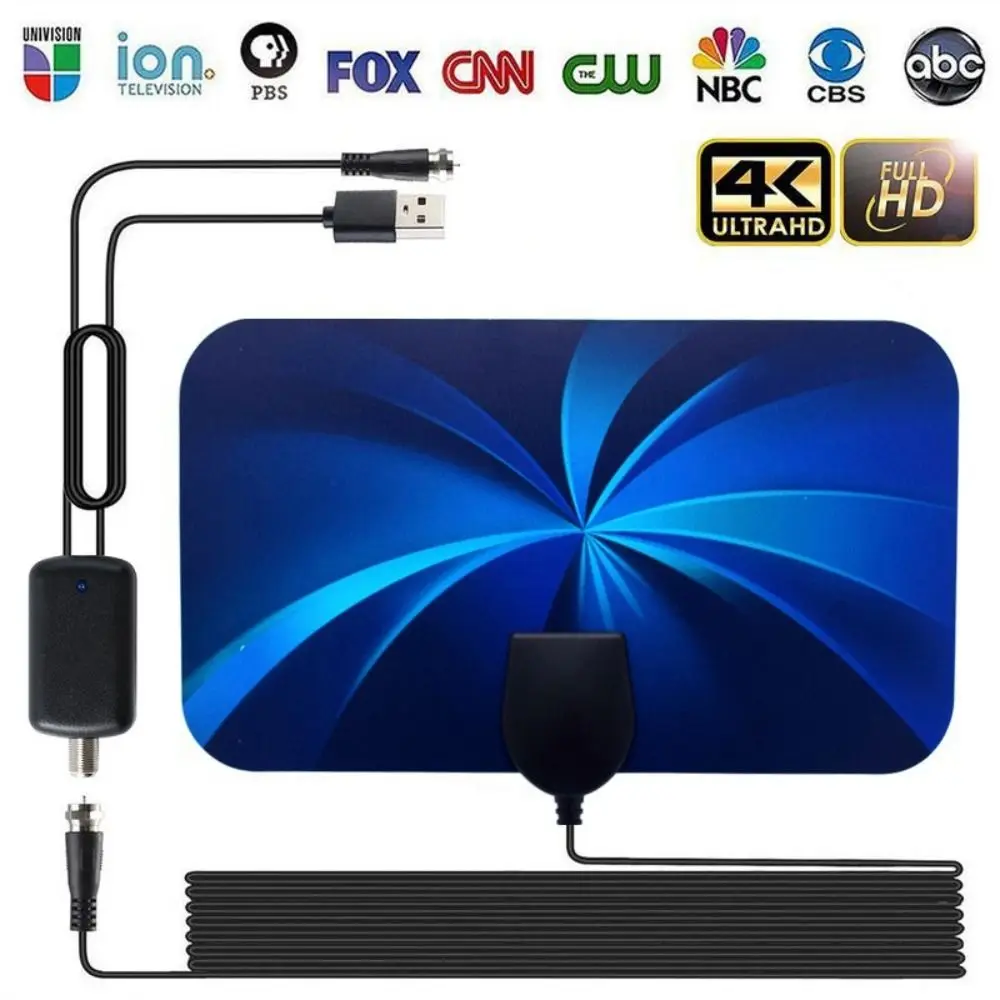 

With Amplifier Receiver TV Antenna DVB-T/T2 Signal Receiving HD Indoor Digital Antenna Mini Black HDTV Antenna Indoor