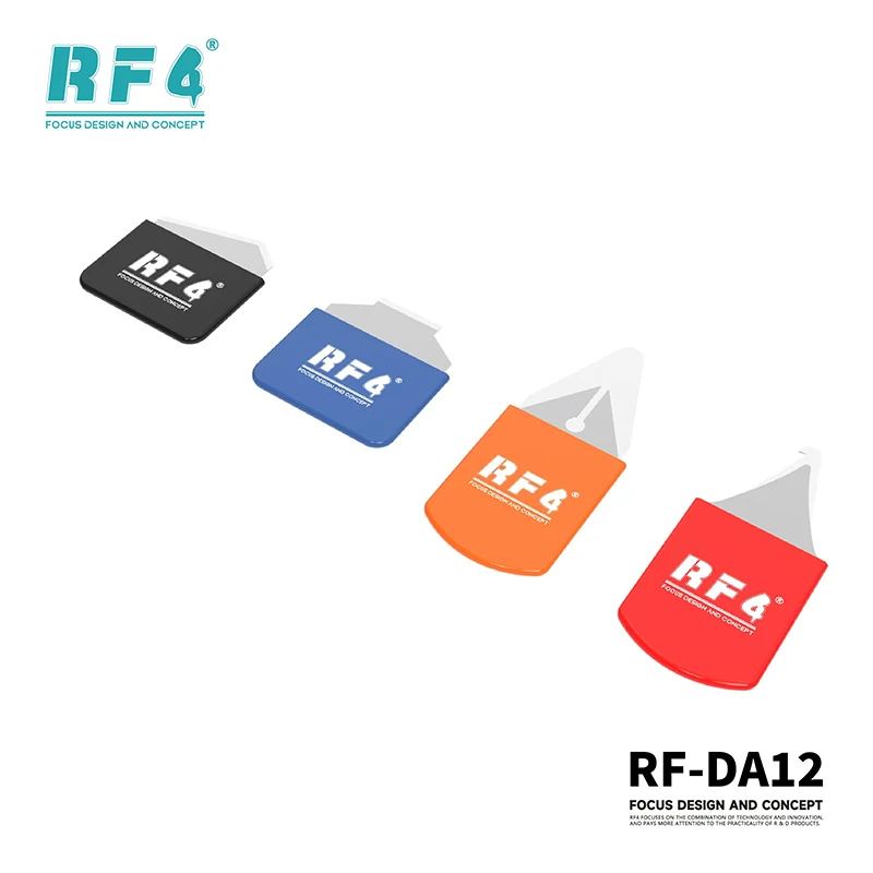 

RF4 RF-DA12 Multi-functional Disassembly Blade Stainless Steel Curved Screen Pry Tools Metal Spudger Disassembly Kit