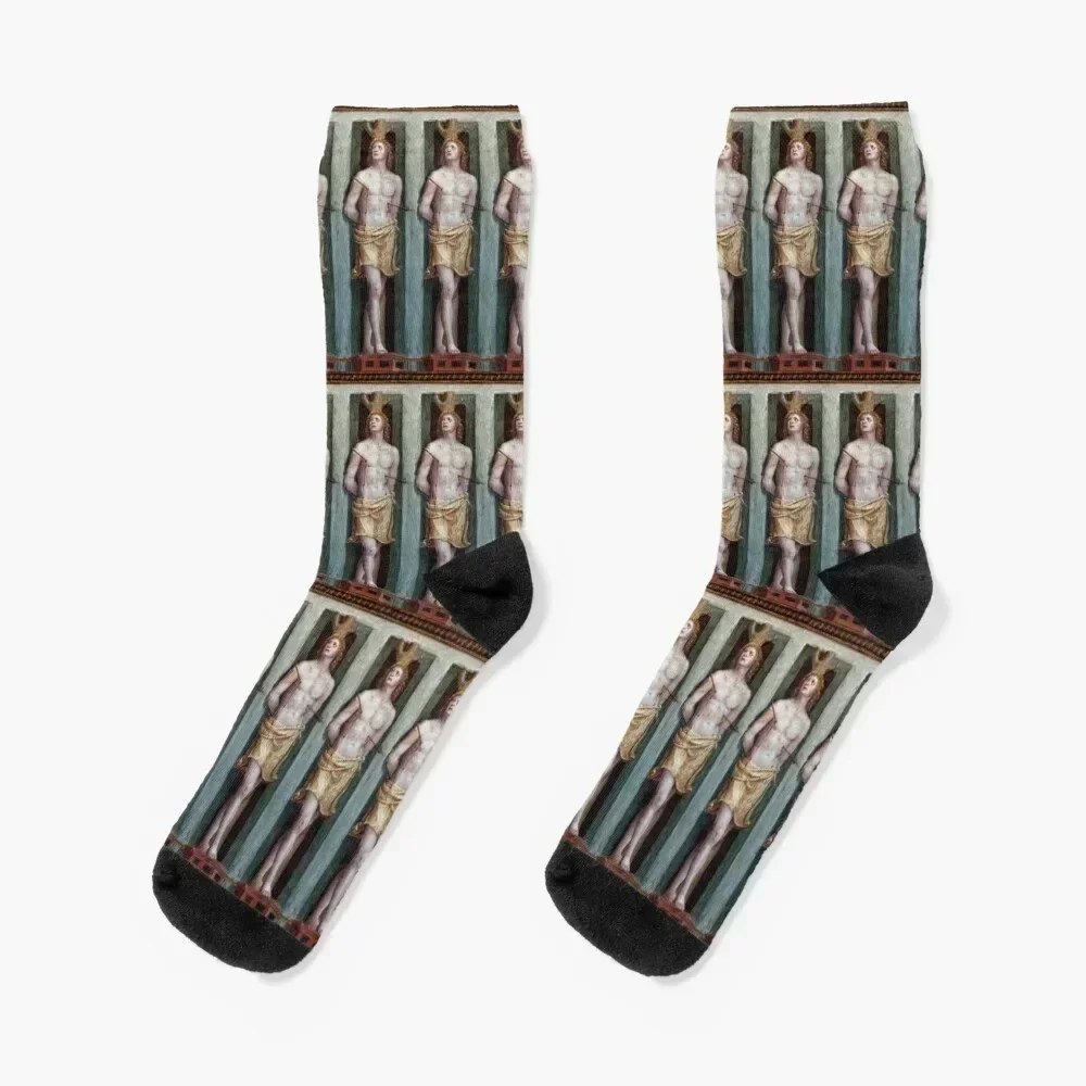 Saint Sebastian Socks cycling custom sports Children's Hiking boots Man Socks Women's