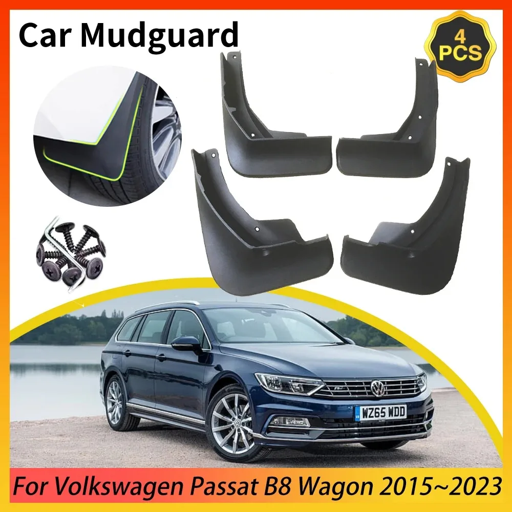 Car Mudguards For Volkswagen VW Passat B8 Wagon R-Line 2015~2023 Accessories Mudflap Splash Fender 2017 2018 2019 2020 2022