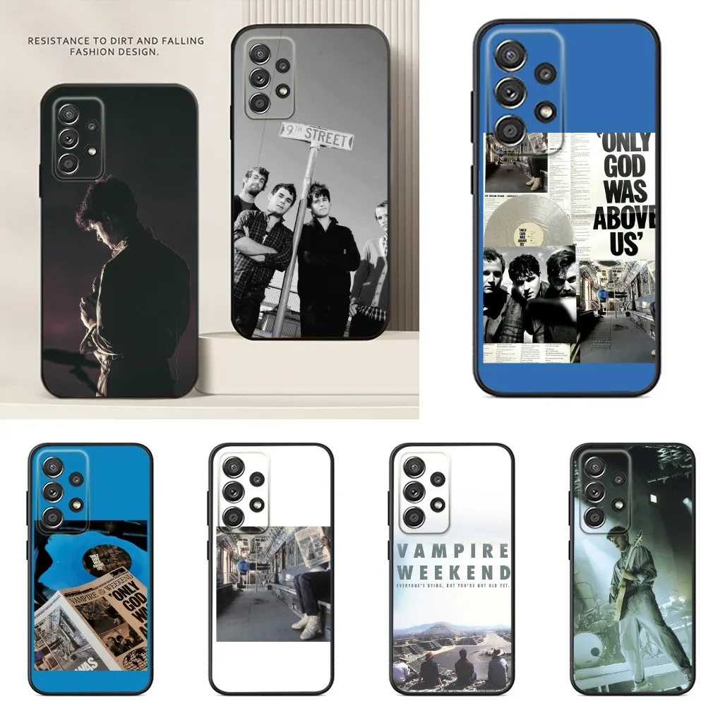 Band V-Vampire Weekends Phone Case For Samsung S24,S23,S22,S21,S20,S10,S10E,S9 Ultra Plus FE Note 20 Ultra 10 9 Plus Case