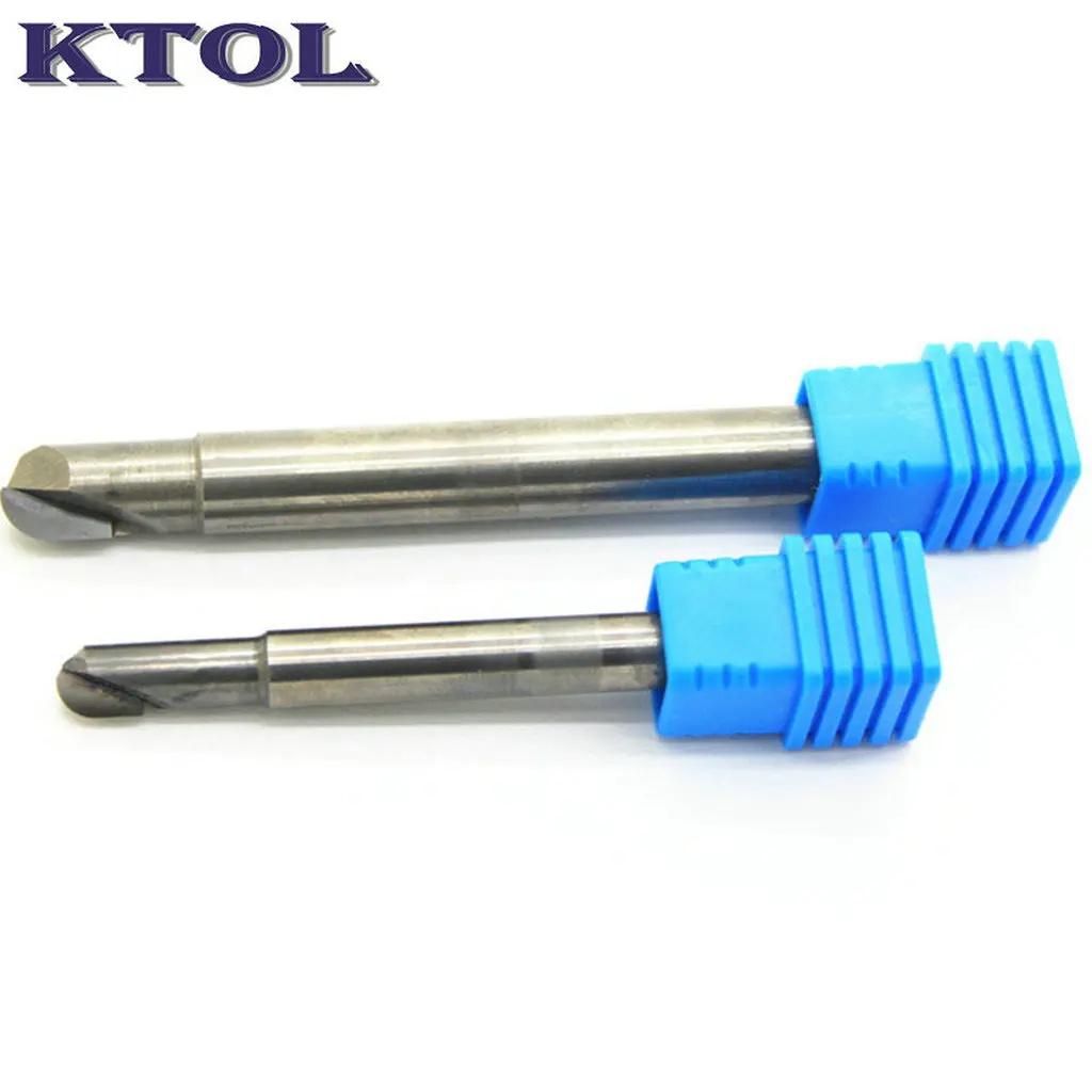 R Arc สองขอบ PCD Diamond End Mill ชุด 2PC CNC Router Bits เครื่องตัดแกะสลักตัดเครื่องมือคาร์บอนไฟเบอร์แก้วอลูมิเนียม